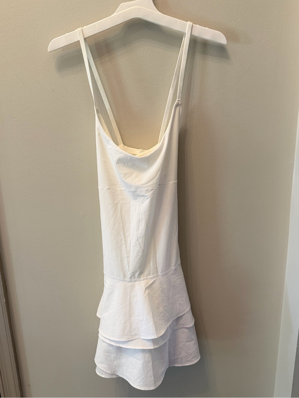 Offline By Aerie Real Me Maggie Ruffle Athletic Tennis Dress White XS New NWOT
